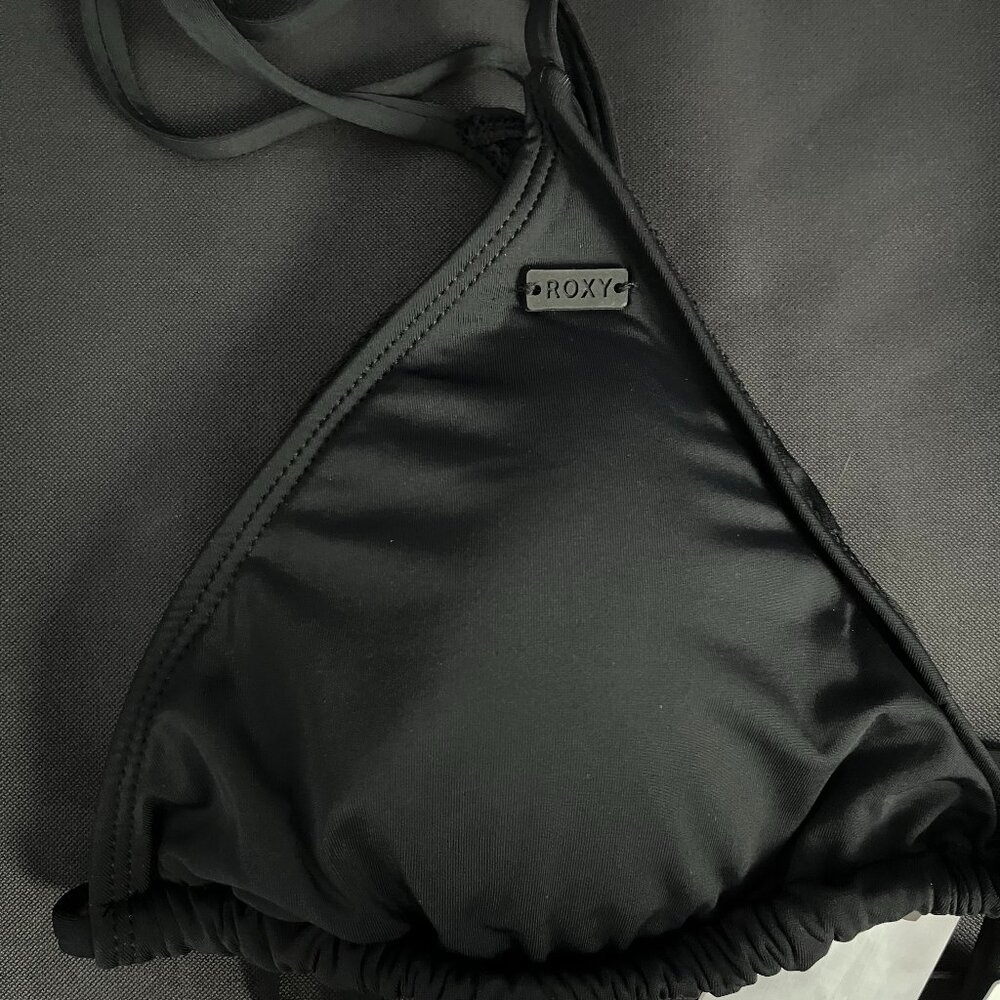 Roxy Beach Classics Bikini Triangle Top Size XL Black New with Tags